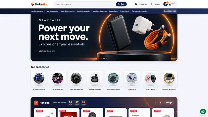 StakeAlix homepage